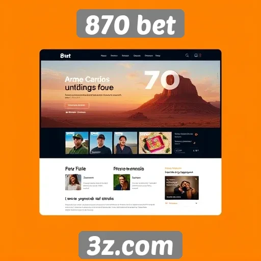 Novo design atrativo do site 870 bet melhora a experiência do usuário