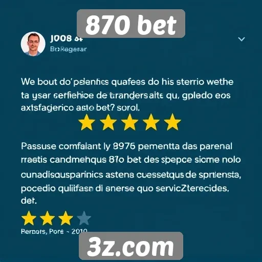Depoimentos de usuários sobre a experiência no 870 bet